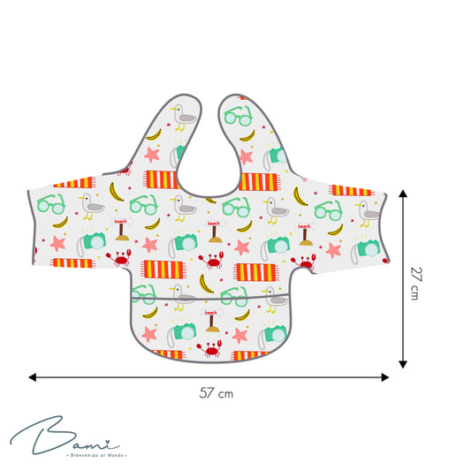 Babero Impermeable con Mangas Playa