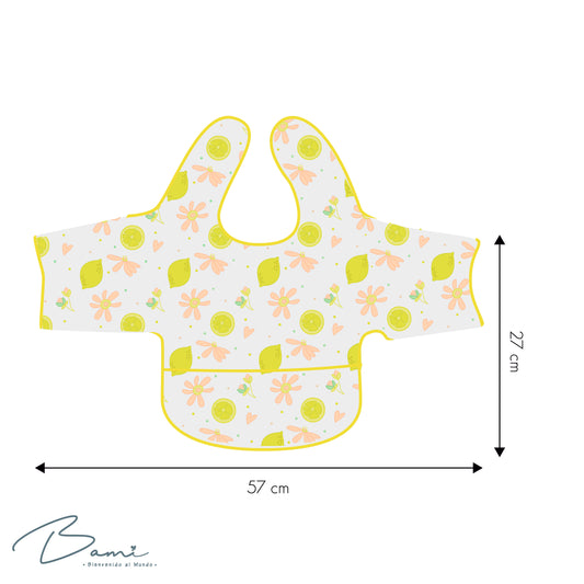 Babero Impermeable con Mangas Limones