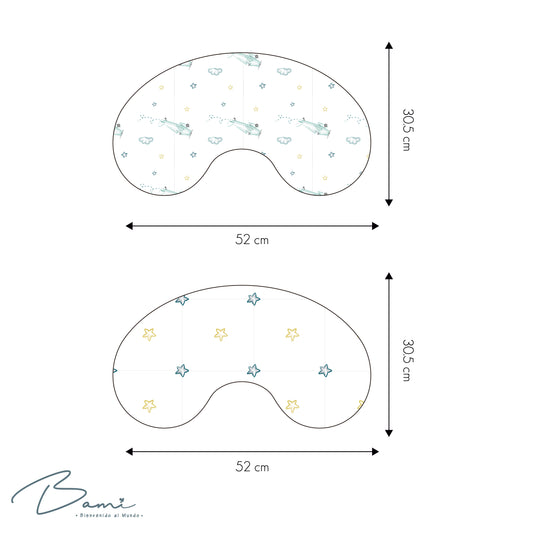 Set 2 babero repetidor de muselina con diseño de aviones