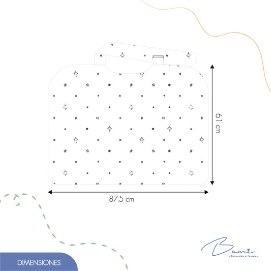 Babero de Lactancia de Muselina Espacio