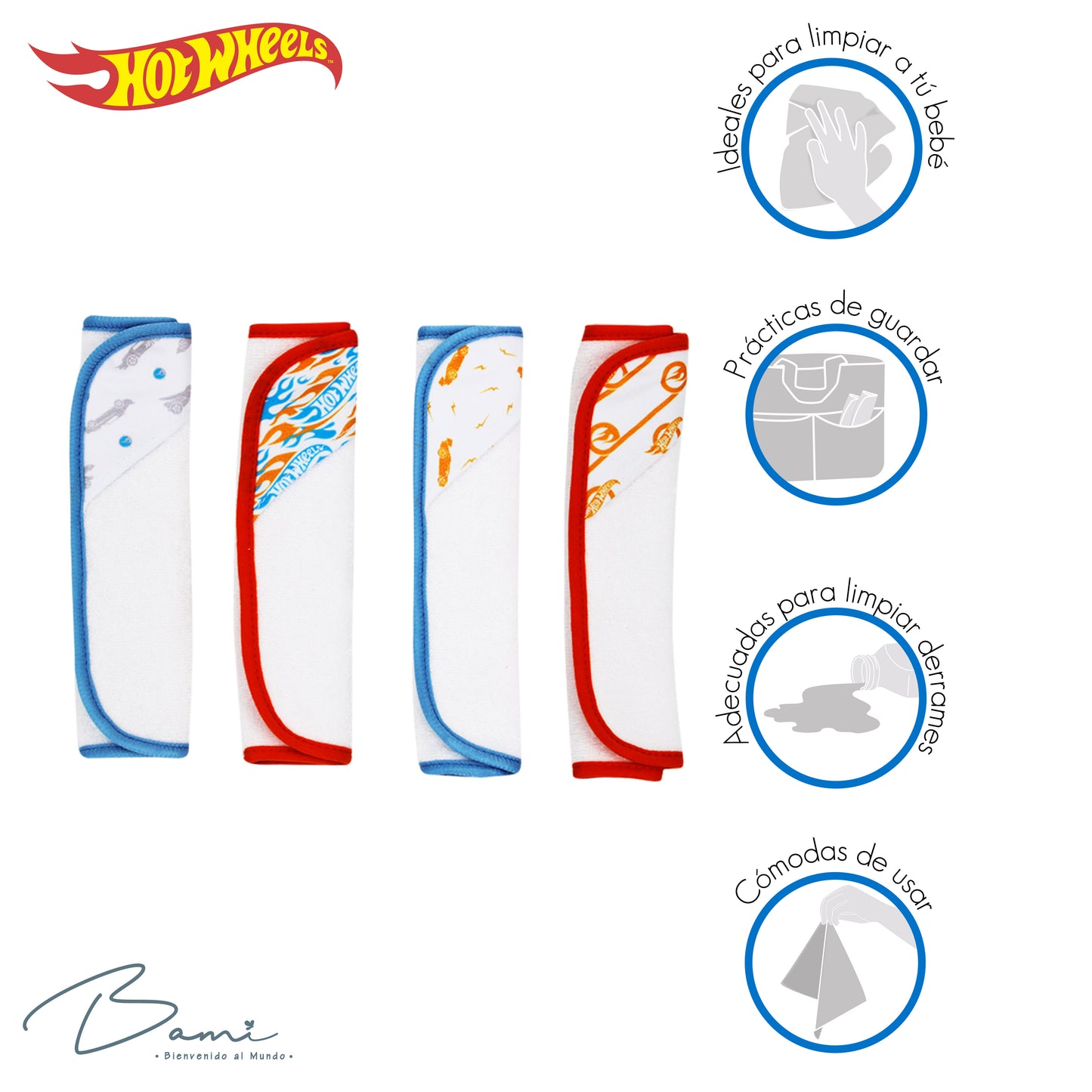 Set 4 Toallitas Faciales