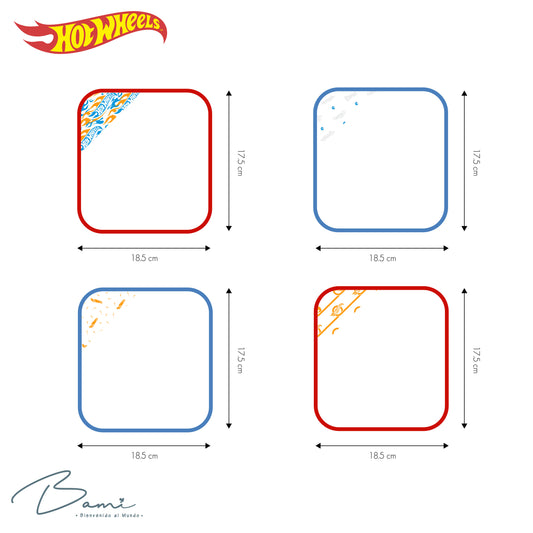 Set 4 Toallitas Faciales