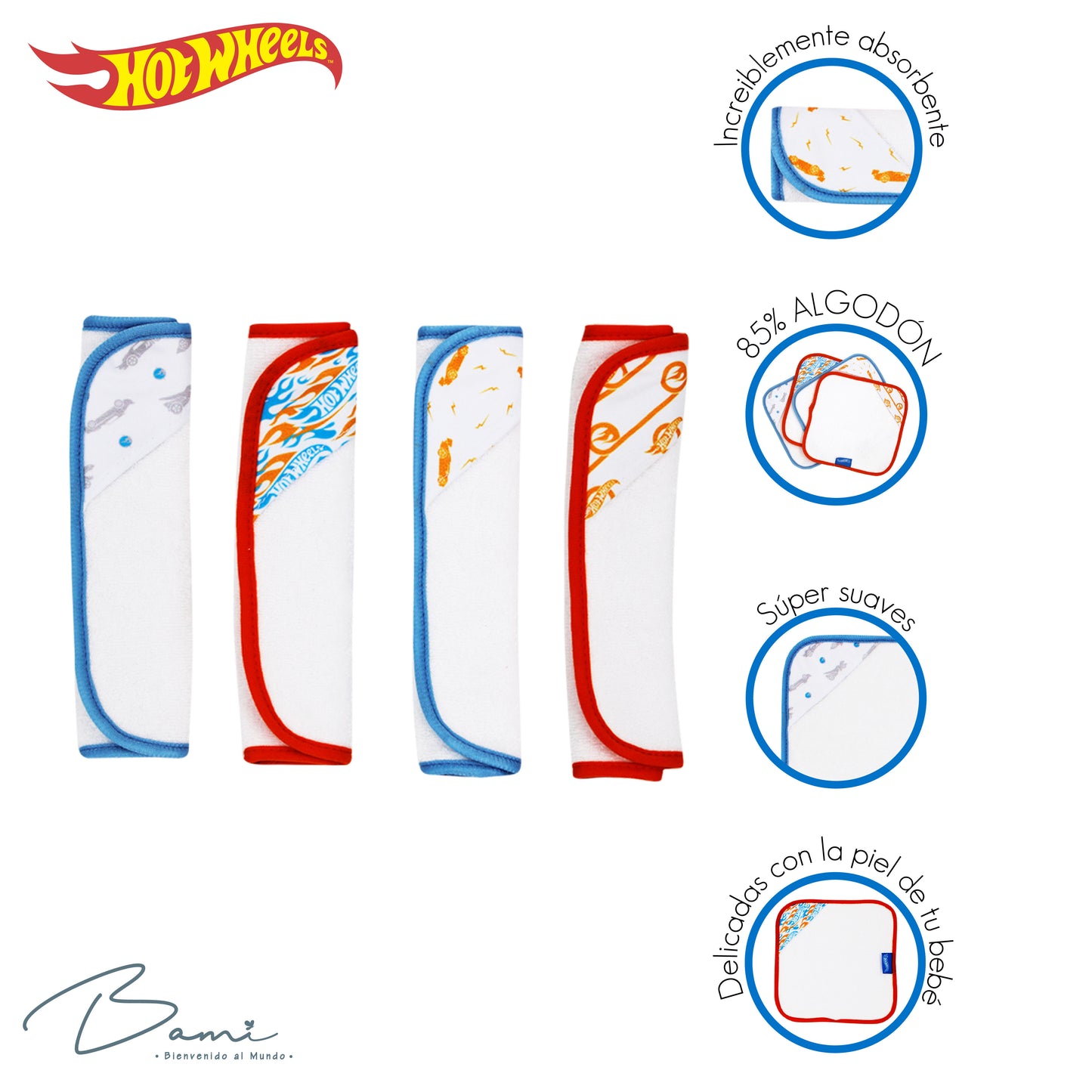 Set 4 Toallitas Faciales
