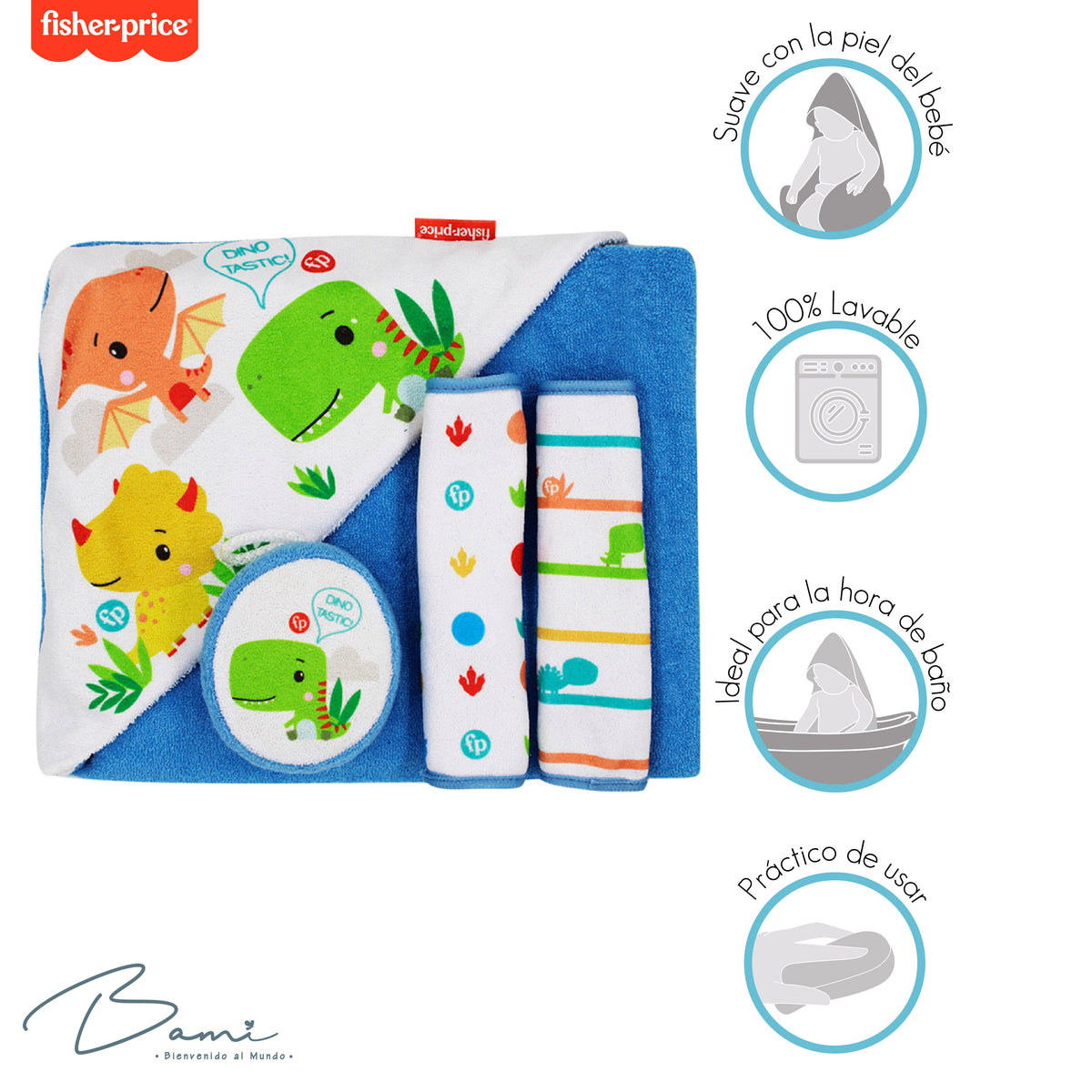 Juego de Baño Dinosaurios