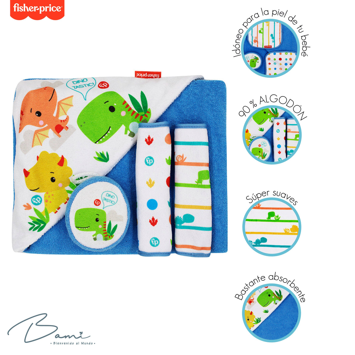 Juego de Baño Dinosaurios