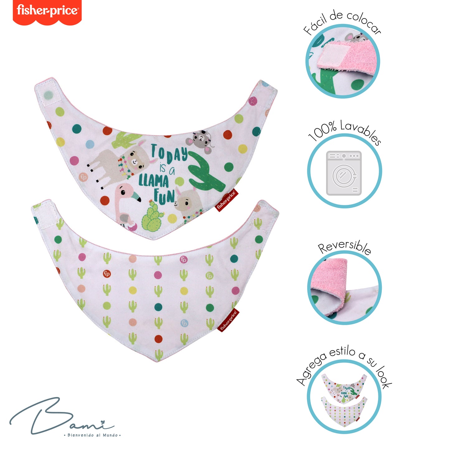 Set 2 Baberos Pañoleta