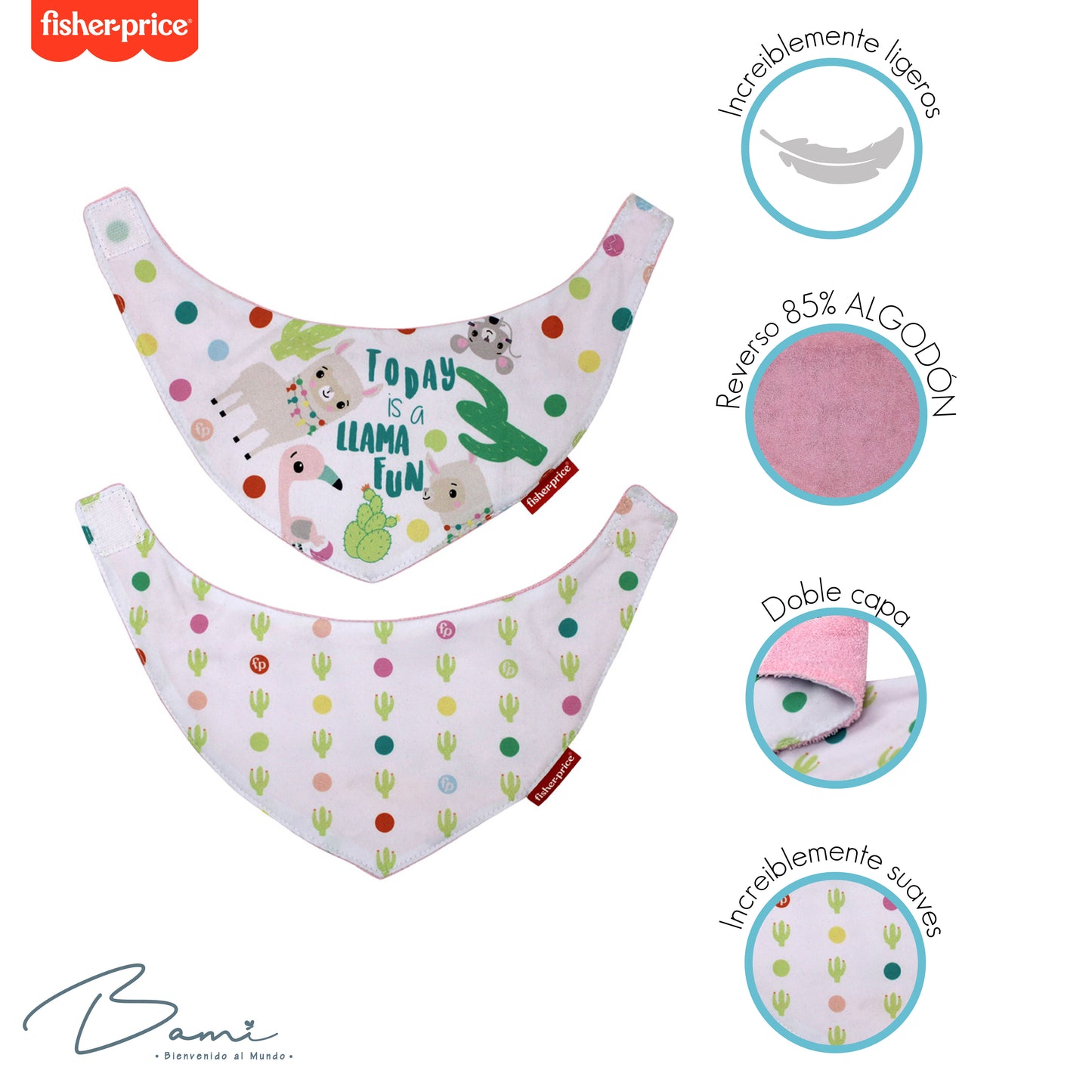 Set 2 Baberos Pañoleta