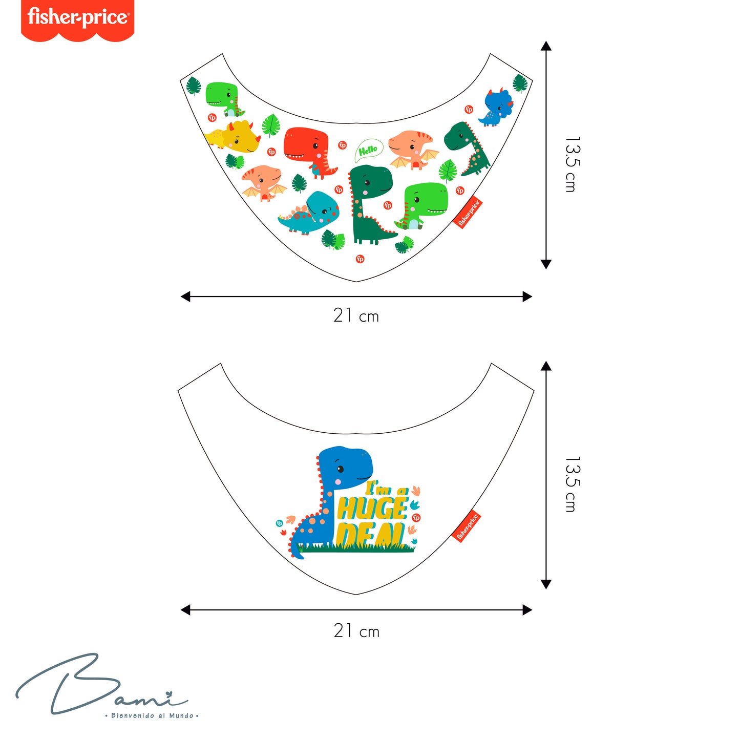 Set 2 Baberos Pañoleta