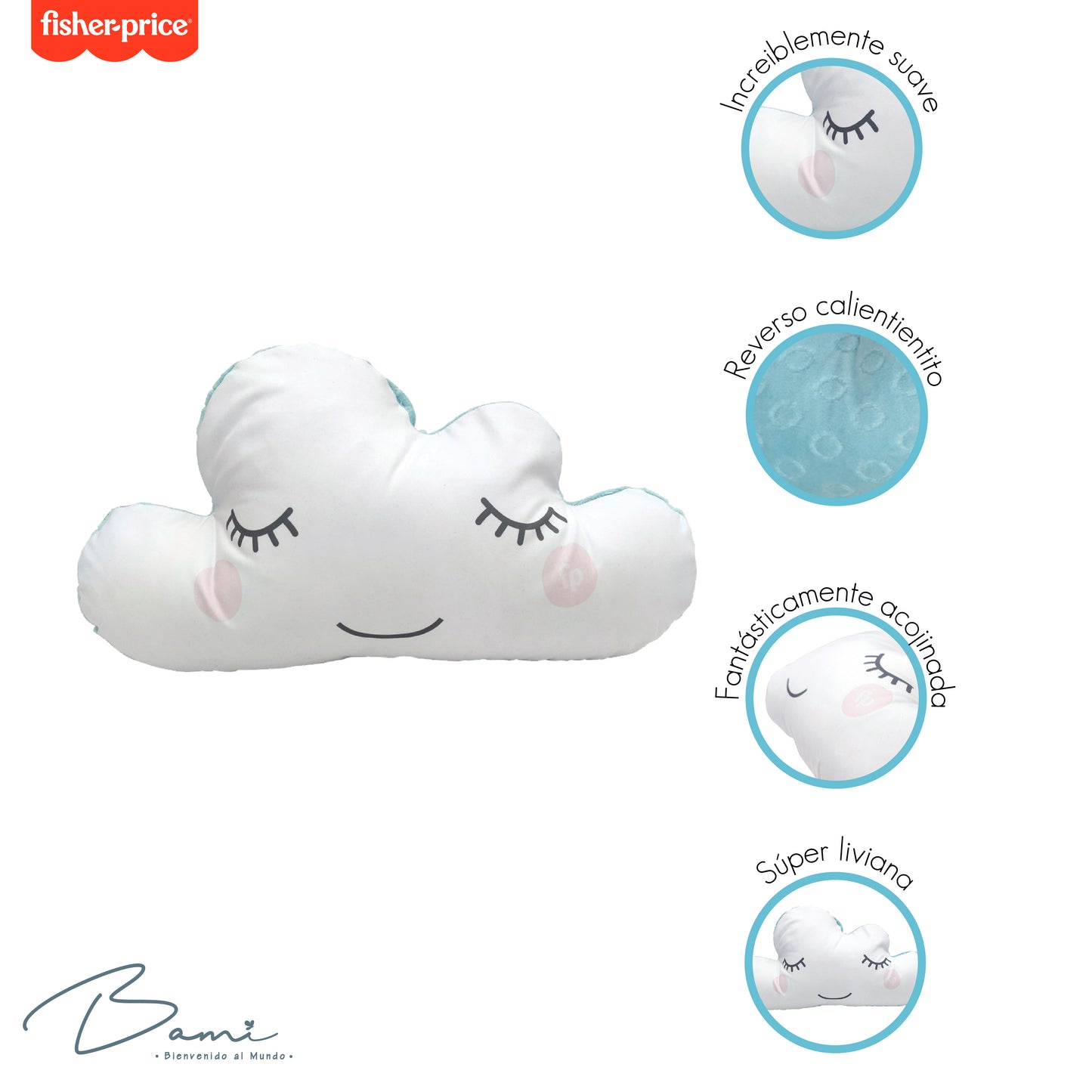 Fisher Price Cojin Almohada decorative Nuve