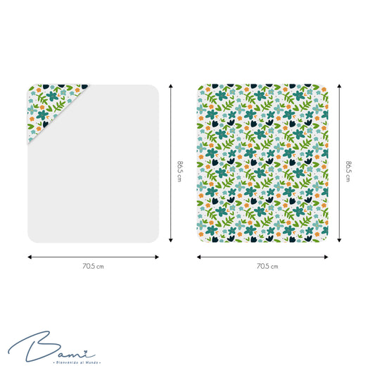 Toalla de baño de Muselina Flores