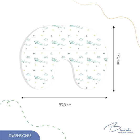 Almohada de Lactancia de Muselina Espacio