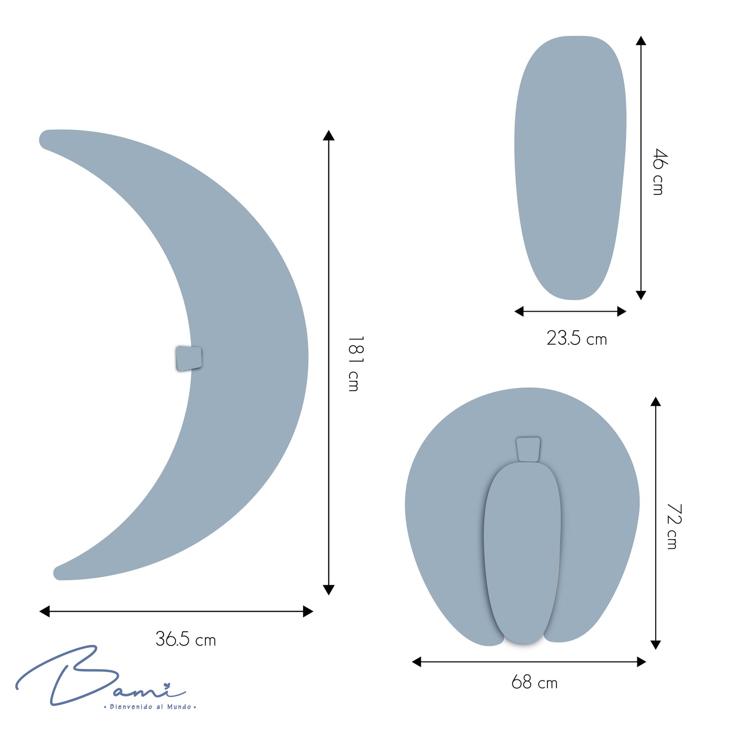 Almohada Multiusos para Embarazo y Postparto