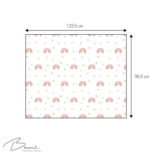 Cobija de Franela Arcoirirs