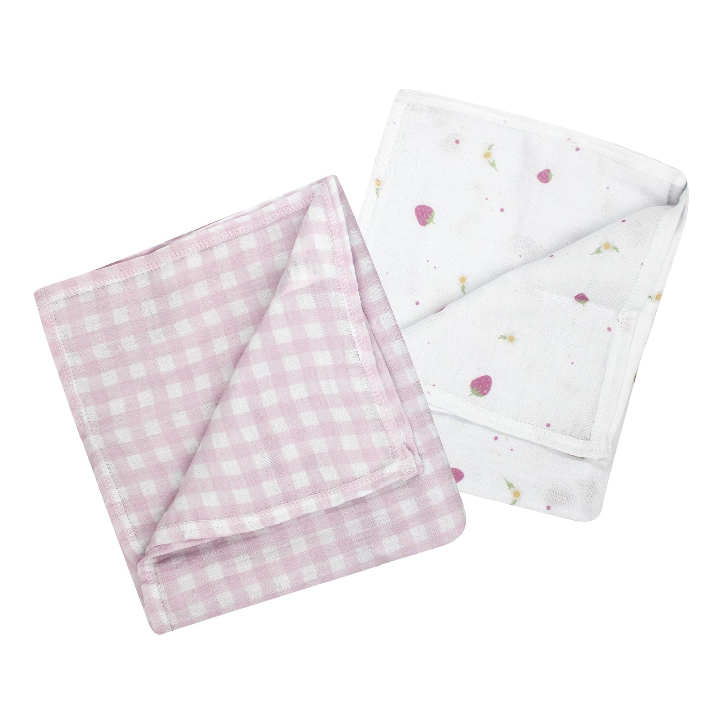 Set 2 Frazadas de Muselina Fresas