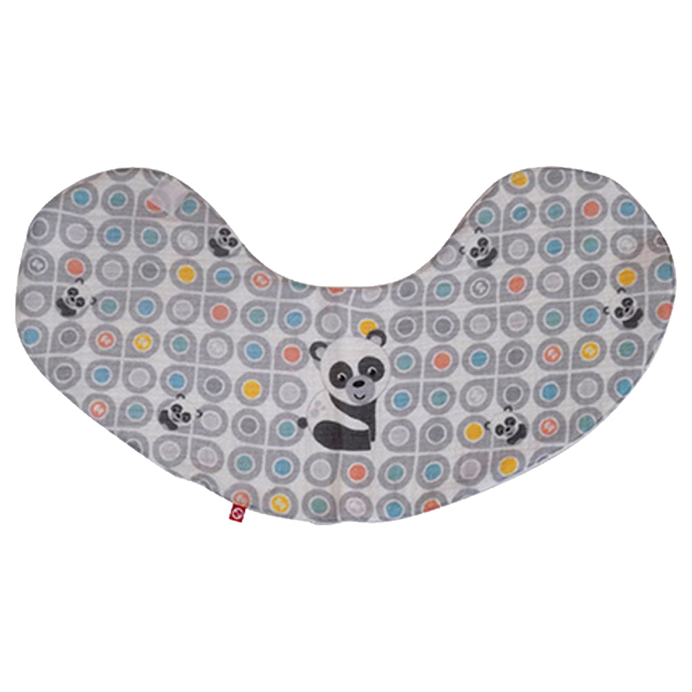 Fisher Price set babero pechero y paño repetidor de muselina diseño de oso panda