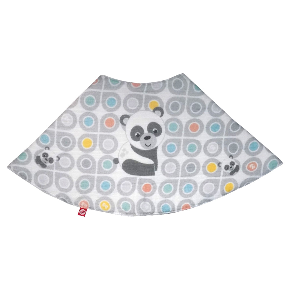 Fisher Price set babero pechero y paño repetidor de muselina diseño de oso panda