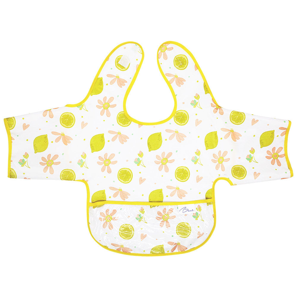 Set 2 Baberos Impermeables con Mangas Limones y Jirafa