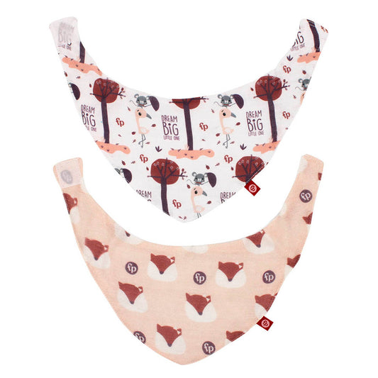 Set 2 Baberos Pañoleta de Muselina