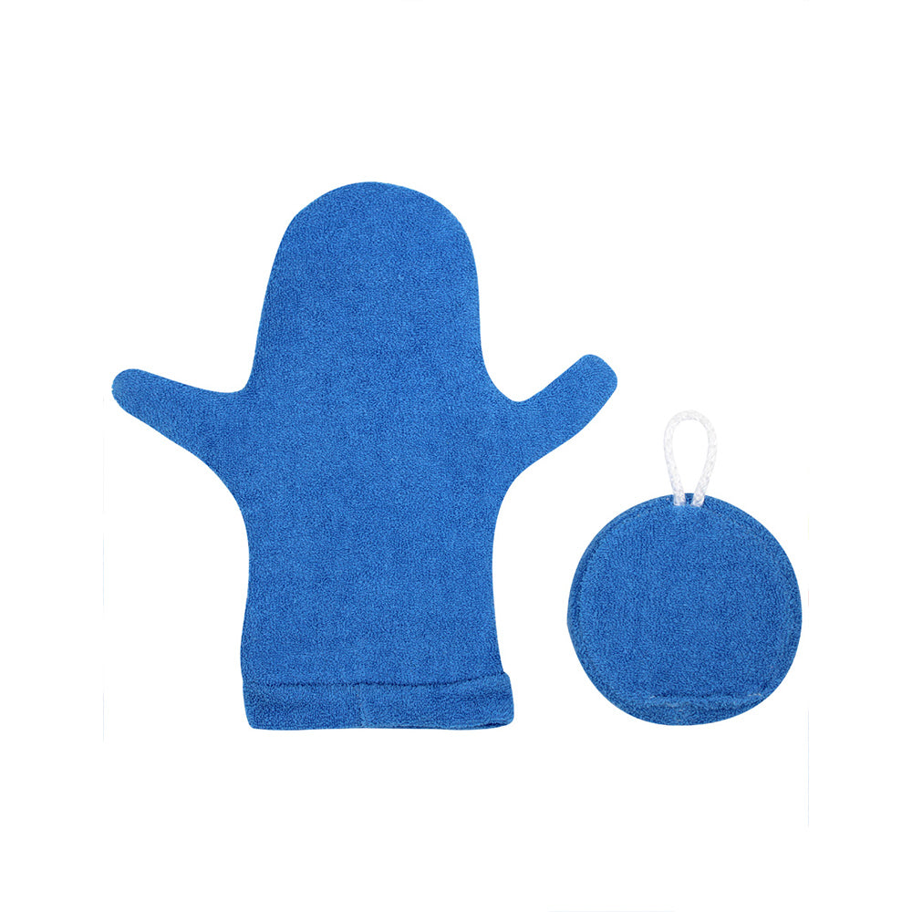 Kit de baño (Manopla y Esponja) Dinosaurios