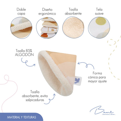 Conitos Protectores Figuras Beige 5 piezas