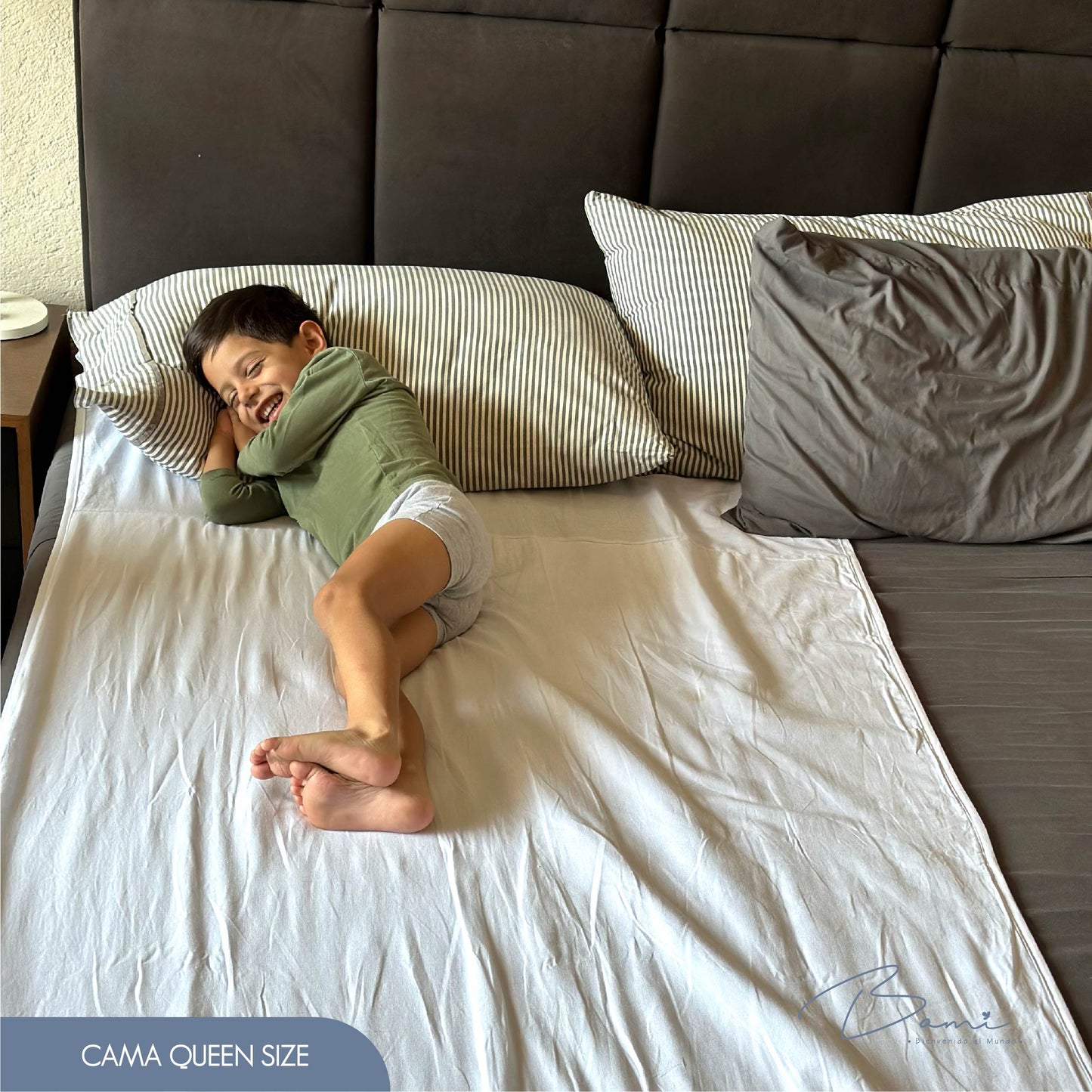 Set de 2 Sábanas Protectoras Impermeables de Algodón para Colchón Grandes