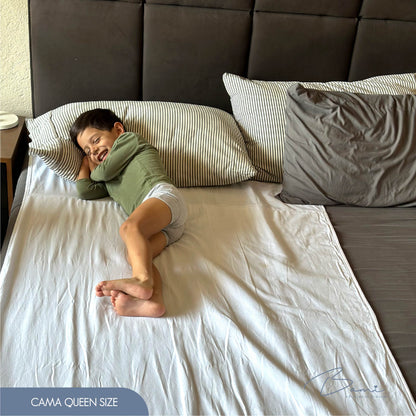 Set de 2 Sábanas Protectoras Impermeables de Algodón para Colchón Grandes