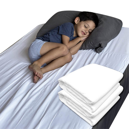 Set de 2 Sábanas Protectoras Impermeables de Algodón para Colchón Grandes