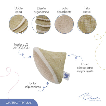 Conitos Protectores Beige 5 piezas